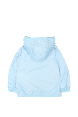 giacca con cappuccio azzurra MONCLER KIDS | L19511A0001653A5E711